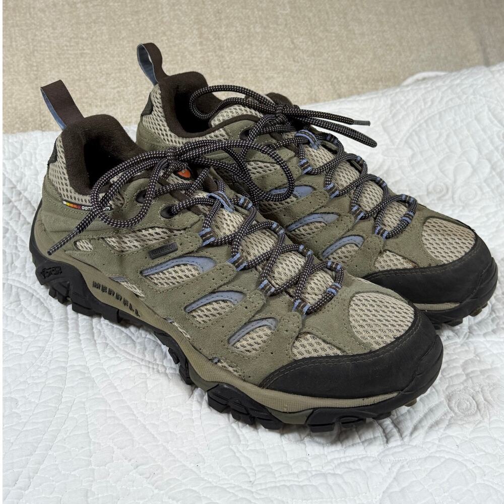Merrell Women's Tan 11 Moab III Trail Hiking Outdoor Comfort Walking Shoes Fit